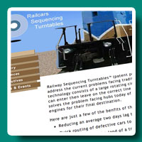 Railcars Sequencing Turntables web site