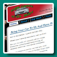 Park Grove Auto Body web site